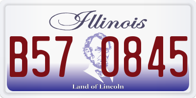 IL license plate B570845