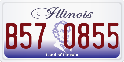 IL license plate B570855