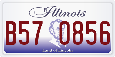 IL license plate B570856