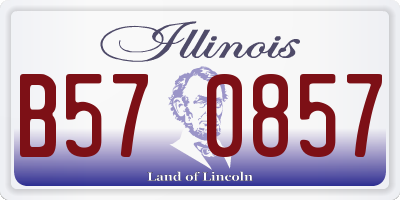 IL license plate B570857
