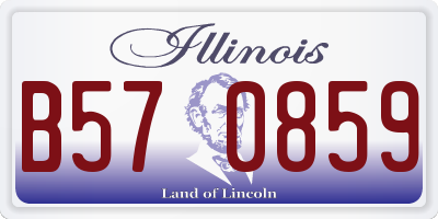 IL license plate B570859