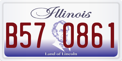 IL license plate B570861