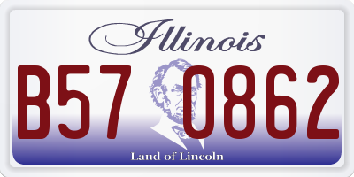IL license plate B570862