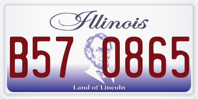 IL license plate B570865