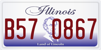 IL license plate B570867