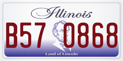 IL license plate B570868