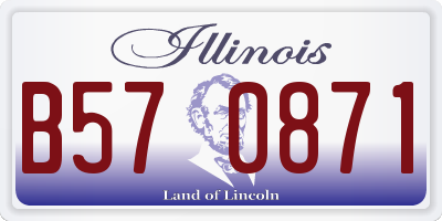 IL license plate B570871