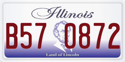 IL license plate B570872