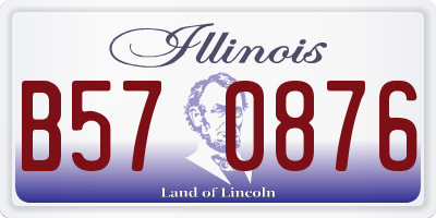 IL license plate B570876