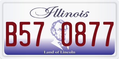 IL license plate B570877