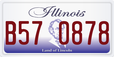 IL license plate B570878