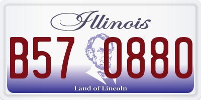 IL license plate B570880