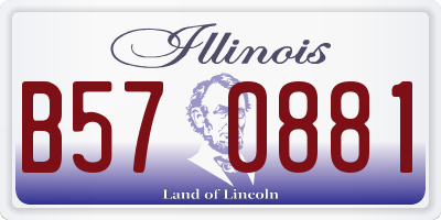 IL license plate B570881