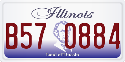 IL license plate B570884
