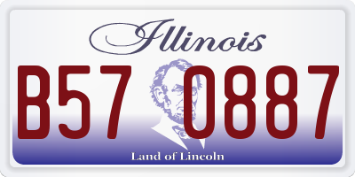 IL license plate B570887