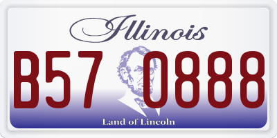 IL license plate B570888