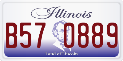 IL license plate B570889