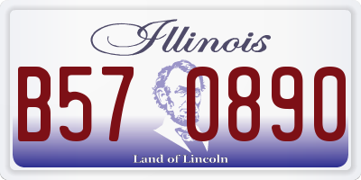 IL license plate B570890