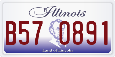 IL license plate B570891
