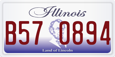IL license plate B570894