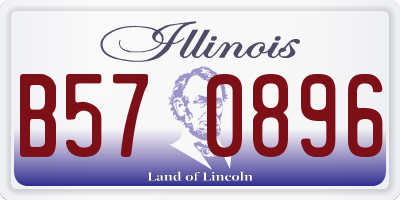 IL license plate B570896