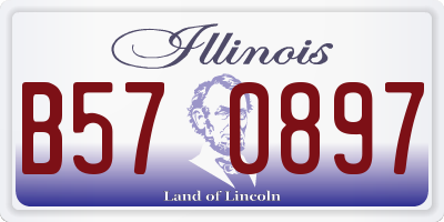 IL license plate B570897