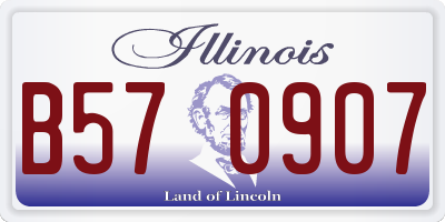 IL license plate B570907