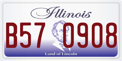 IL license plate B570908