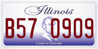 IL license plate B570909
