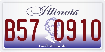 IL license plate B570910