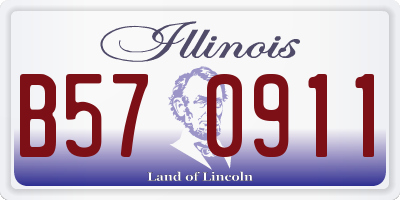 IL license plate B570911