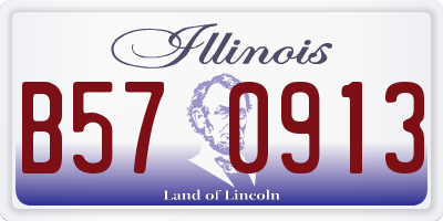 IL license plate B570913