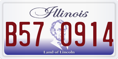 IL license plate B570914