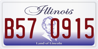 IL license plate B570915