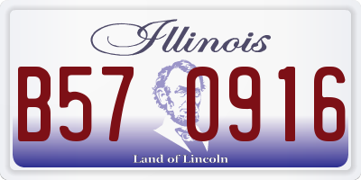 IL license plate B570916