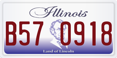 IL license plate B570918