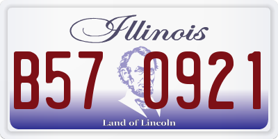 IL license plate B570921