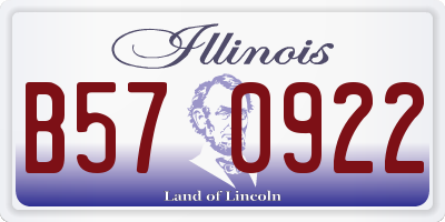 IL license plate B570922