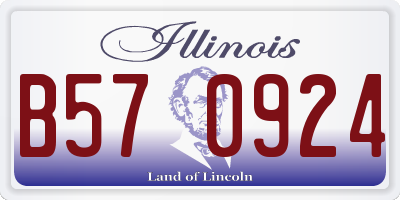 IL license plate B570924