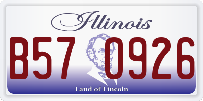 IL license plate B570926