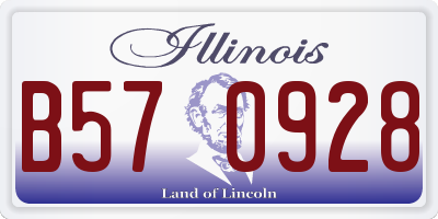IL license plate B570928