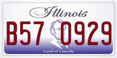 IL license plate B570929
