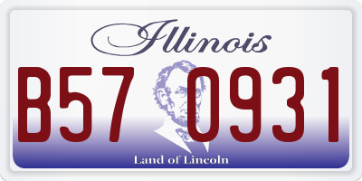 IL license plate B570931