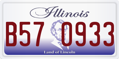 IL license plate B570933