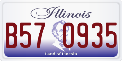 IL license plate B570935
