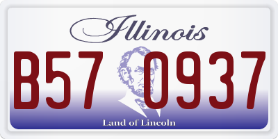 IL license plate B570937