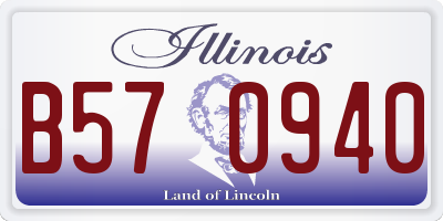 IL license plate B570940