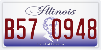IL license plate B570948