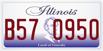 IL license plate B570950