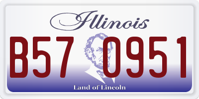 IL license plate B570951